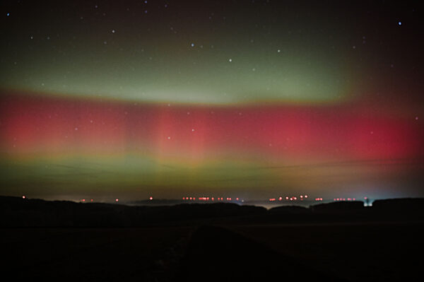 Polarlichter über Baden-Württemberg