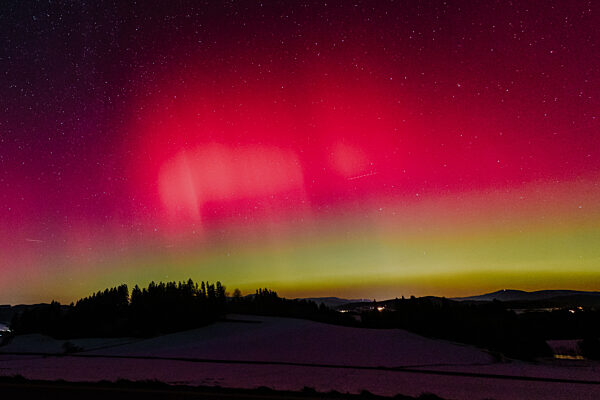 Polarlichter über Bayern