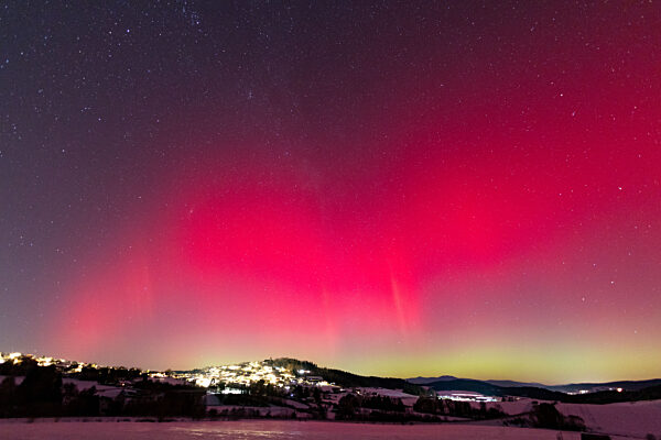 Polarlichter über Bayern