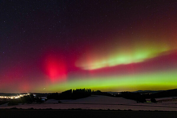 Polarlichter über Bayern
