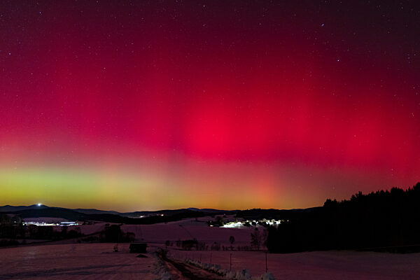 Polarlichter über Bayern