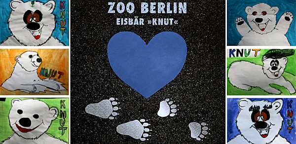 Die Bildkombo vom Montag (11.06.2007) zeigt die sogenannte "Blaue Herzen...