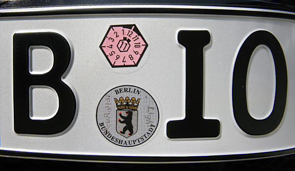 Berlin - auch auf dem Kennzeichen "Bio"