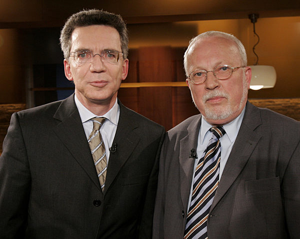Thomas und Lothar de Maiziere bei Maischberger