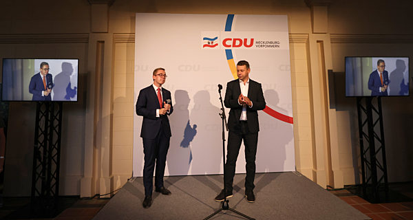 Landtagswahl MV - Wahlparty CDU