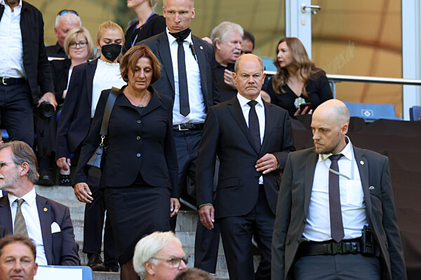 Fußball - Trauerfeier für Uwe Seeler im Volksparkstadion