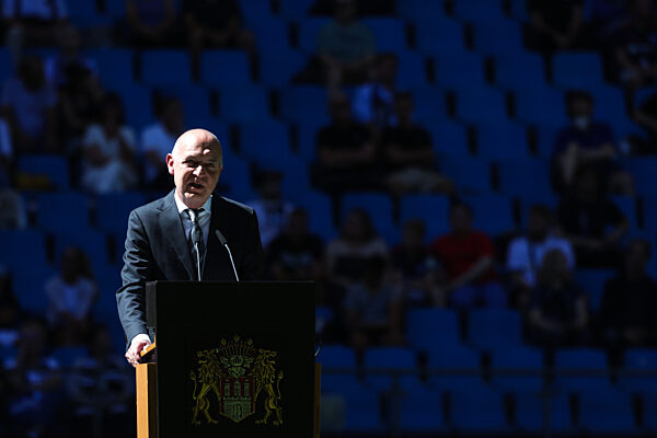 Fußball - Trauerfeier für Uwe Seeler im Volksparkstadion