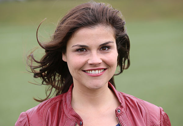 Dreharbeiten mit Katharina Wackernagel in Hamburg