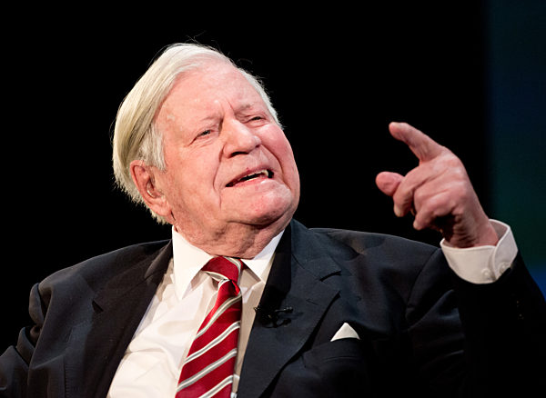 Borthday celebration: Former German Chancellor Schmidt