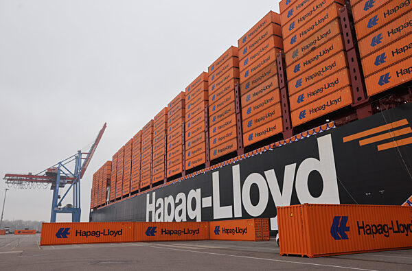 Taufe der "Hamburg Express" von Hapag-Lloyd