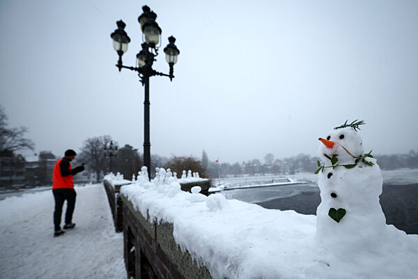 Winterwetter - Sturmtief Elli - Hamburg