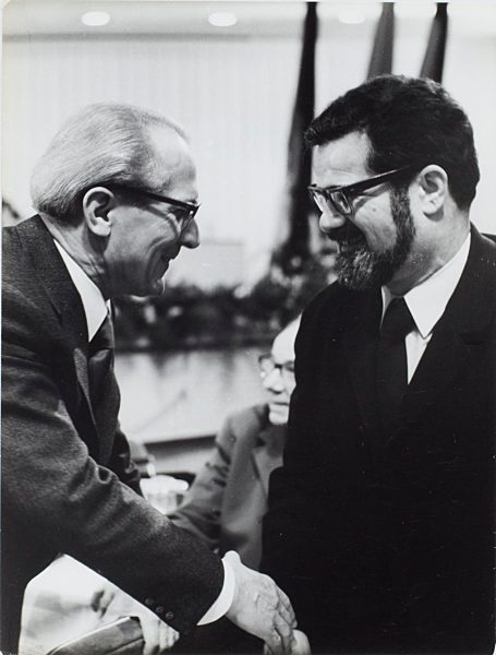 Erich Honecker und Konrad Wolf