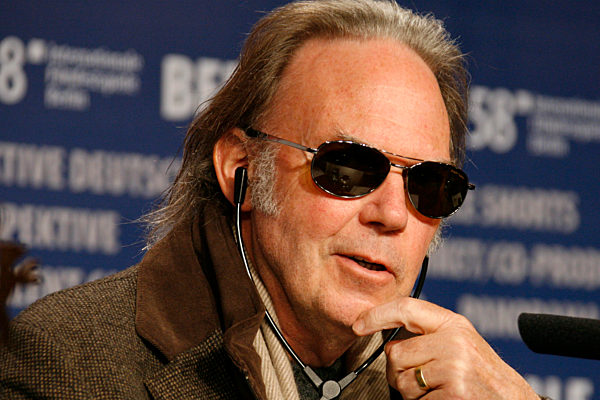 Neil Young bei der Berlinale 2008, 58. Internationale Filmfestspiele Berlin am 08.02.2008