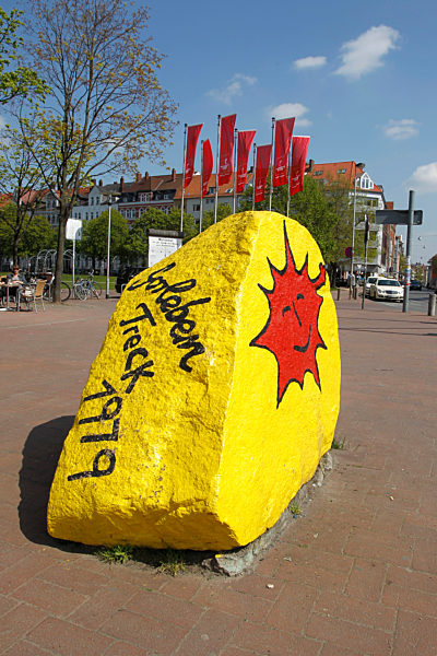 Gorleben-Stein Denkmal am 23.04.2010.