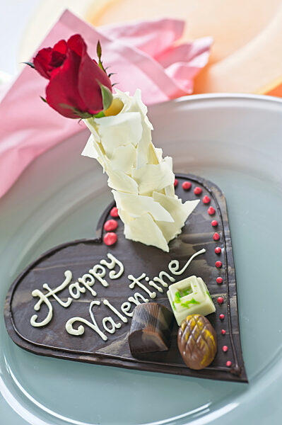 Schokoherz zum Valentinstag