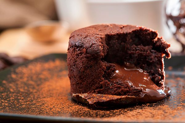 Schokoladentörtchen mit flüssigem Kern