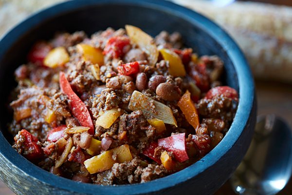 Chili con Carne mit Wildfleisch