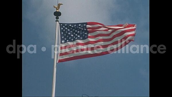 June 6, 1969 – Normandy France: Former war correspondents visit Normandy American cemetery and Memorial in Normandy, France and present a time capsule
