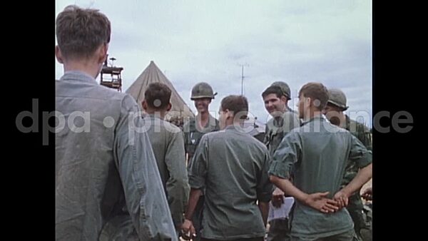 November 27, 1969 – Vietnam: U.S. Army soldiers addressed by commanding officer in Vietnam