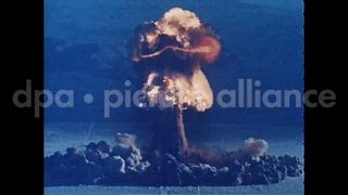 1963 – Omaha Nebraska United States USA: World War 2 U.S. aircraft bombing scenes; Strategic Air Command Headquarters at Offutt Air Force Base, Nebraska