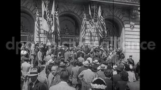 January 1952 – California United States USA: American ace fighter pilot, Colonel Francis Gabreski, returns home, California.