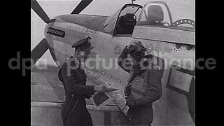 January 15, 1945 – Debden England United Kingdom: Pilot and Intelligence Officer of the USAAF 334th Fighter Squadron at Debden Airfield, England, during World War II