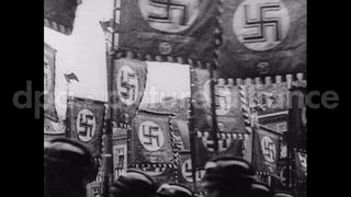 September 1934 – Germany: Nazis parade in streets of Nuremberg, Germany, on occasion of the 6th Nazi Party Congress, 1934