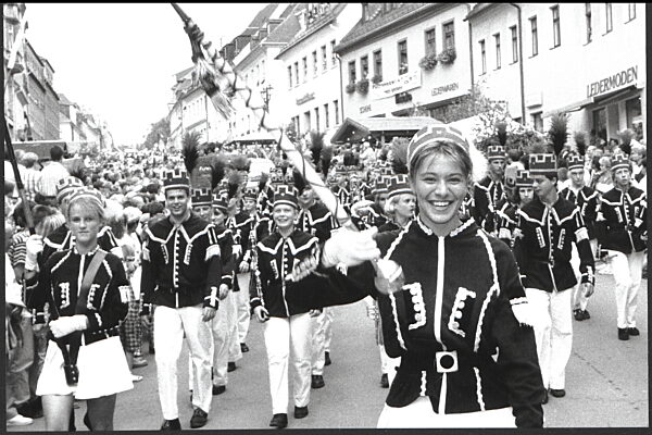Sachsen, Annaberg-Buchholz, historisch, Volksfest, Menschenmenge, Parade; 18...