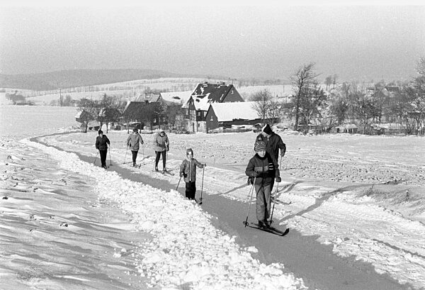 Sachsen, historisch, Silvester, Jahreswechsel 1985/86: Freizeit, Wintersport...