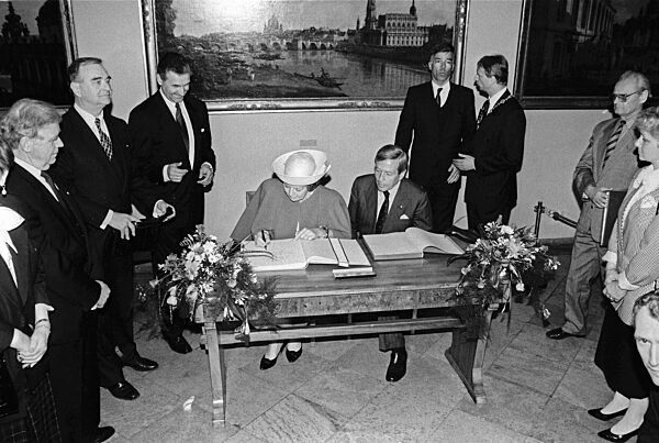 Sachsen, historisch, Politik, Staatsbesuche Empfänge, Delegationen: Dresden...