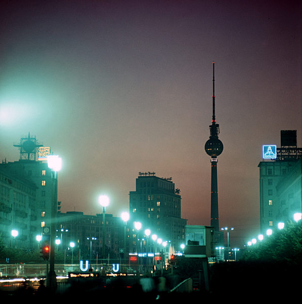 DDR - Berlin bei Nacht 1969