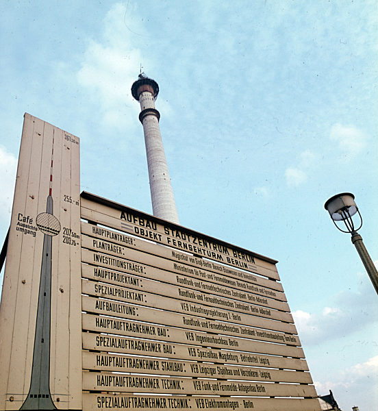 DDR - Aufbau Berliner Fernsehturm 1967