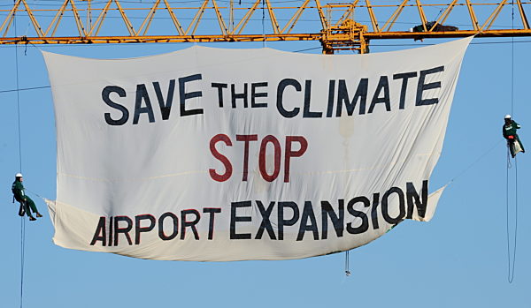 Protest gegen Flughafenausbau