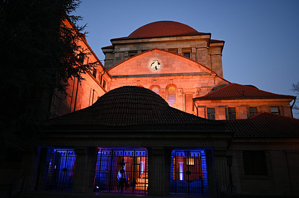 Jahrestag der Pogromnacht - Synagoge in Frankfurt am Main