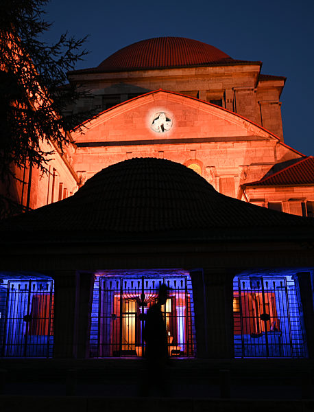 Jahrestag der Pogromnacht - Synagoge in Frankfurt am Main