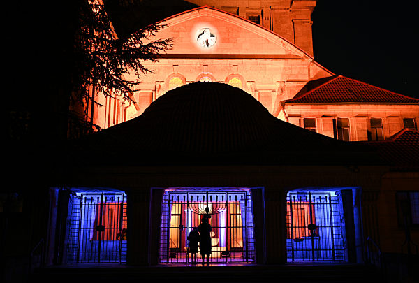 Jahrestag der Pogromnacht - Synagoge in Frankfurt am Main