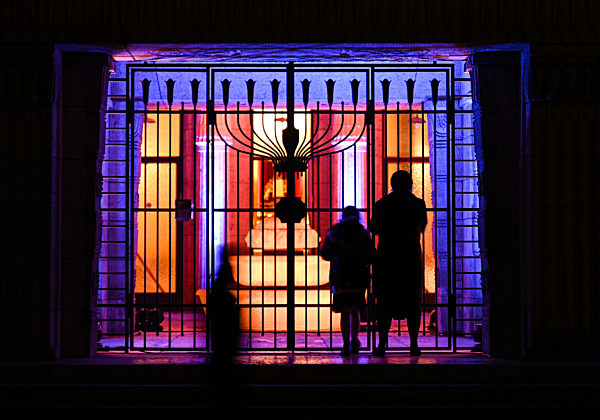 Jahrestag der Pogromnacht - Synagoge in Frankfurt am Main