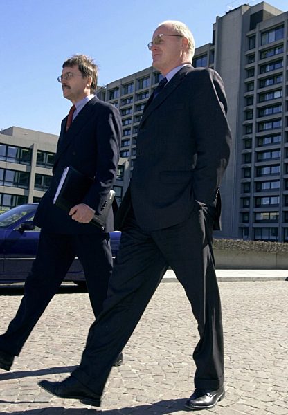 Welteke und Stark vor Bundesbank-Bilanzpressekonferenz