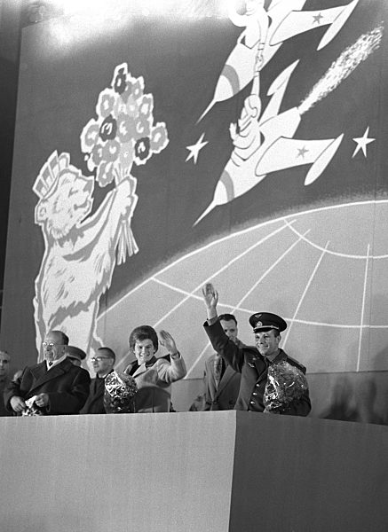 DDR - Besuch Tereschkowa und Gagarin