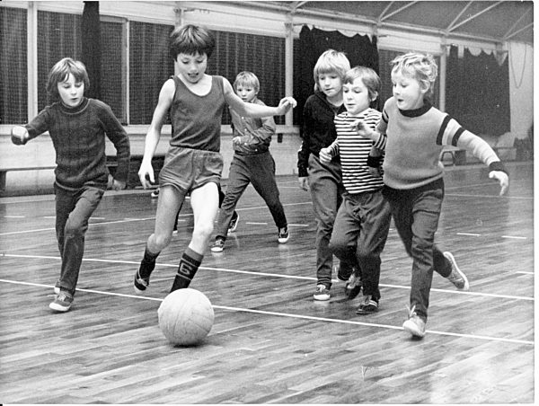 DDR - Fußball - Schüler im Trainingsspiel - 1978