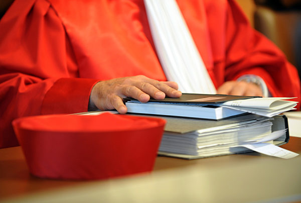 Ein Richter des Zweiten Senats beim Bundesverfassungsgericht in Karlsruhe...