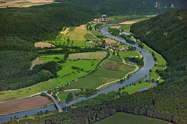 Luftaufnahme Altmühltal bei Oberhofen, Riedenburg