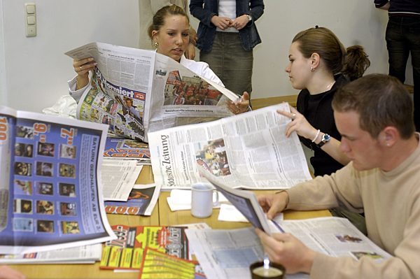 Zeitung in der Schule