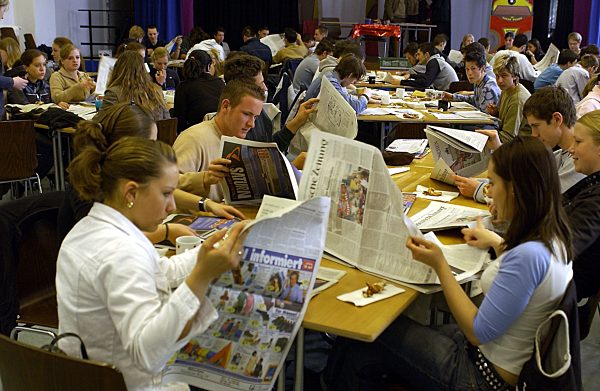 Zeitung in der Schule