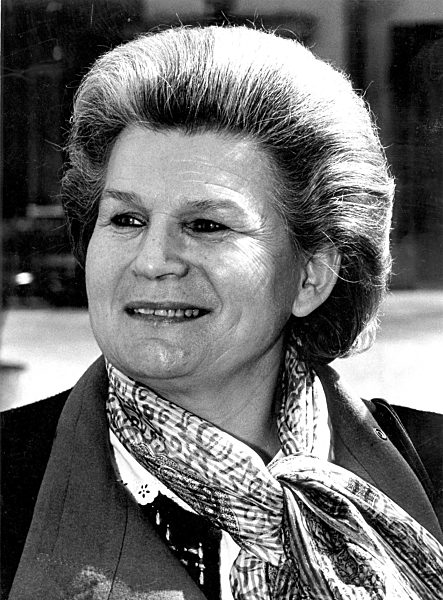 Valentina Tereschkowa, sowjetische Kosmonautin, März 1992 in München