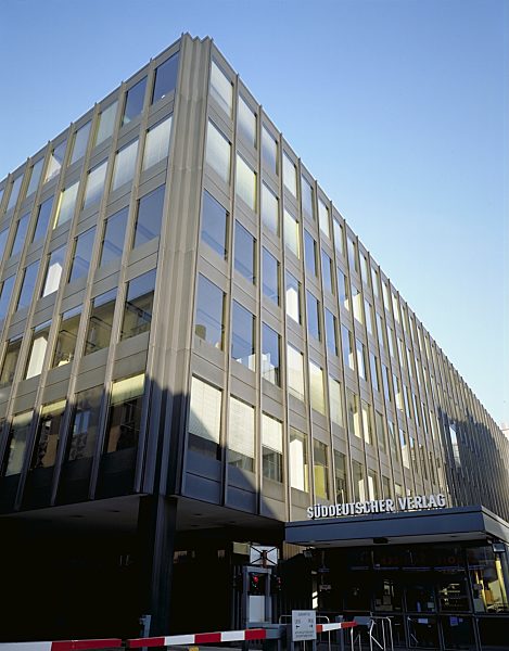 Hof des Gebäudes der Süddeutschen Zeitung