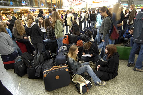Warnstreik der Eisenbahner in München, 2007
