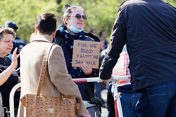 Protest gegen Infektionsschutzgesetz in Berlin, 2021