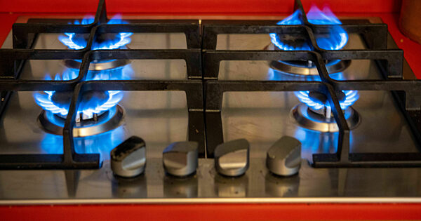 Gasherd in einer Münchner Küche