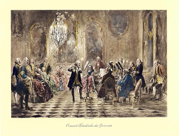 Flötenkonzert von Adolph von Menzel, 1852